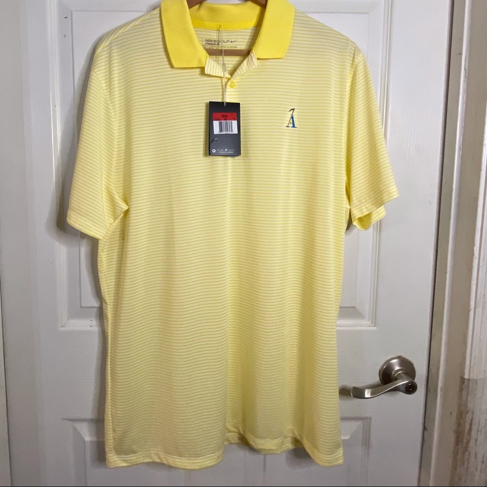 Nike Mens Golf Shirt Sz L Alotian Golf Club